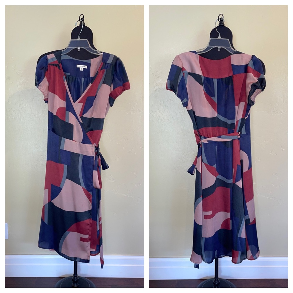 Banana Republic Factory Wrap Dress with Slip Size 14